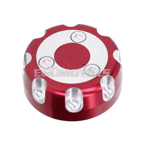 fuel tank cap aluminum red anodized for Aprilia RX 50, SX 50, Derbi Senda R, Senda SM, Gilera SMT 50, RCR 50