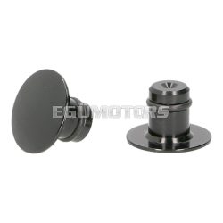 mirror thread cap CNC black M10