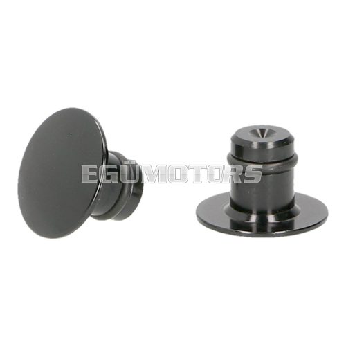 mirror thread cap CNC black M10