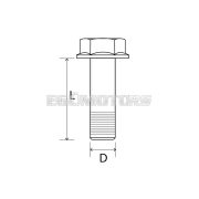 Csavar peremmel M8x20 SW13 - 5 db