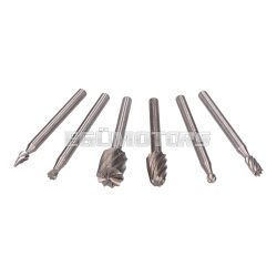   milling cutter tool set / dremel end mill bit set HSS 3,17mm 6-part
