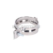 OEM Standard hátsó kipufogó bilincs krómozott, 2 részes, Simson S50, S51, SR53, S70, S83, SR50, SR80