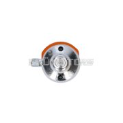 Index lámpa első, 80mm, narancs, krómozott sapkával, Simson S50, S51, S70, SR50, SR80