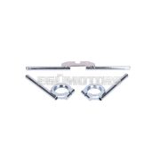 Index lámpa tartó konzol készlet első / hátsó, horganyzott 10mm, Simson S50, S51, S70