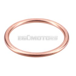   exhaust gasket copper 28x34mm for Simson S50, S51, S53, S70, S83, SR50, SR70, Schwalbe, Sperber, Spatz, Habicht, Star