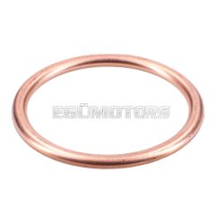   exhaust gasket copper 28x34mm for Simson S50, S51, S53, S70, S83, SR50, SR70, Schwalbe, Sperber, Spatz, Habicht, Star