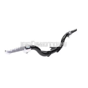 Lábtartó rúd fekete, felhajtható lábtartókkal, Simson S50, S51, S70, S53, S83