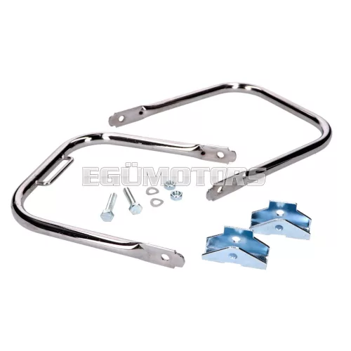 Hátsó csomagtartó krómozott, rövid támasztófüllel, Simson S50, S51, S70