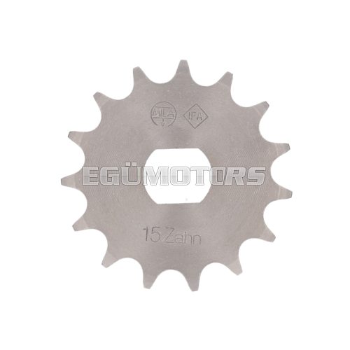 front sprocket 15 teeth 1/2x5.4 for Simson S51, S53, S70, SR50, SR80, KR51/2 Schwalbe