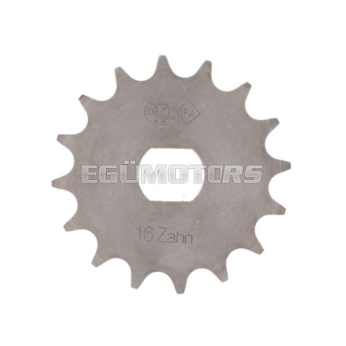 front sprocket 16 teeth 1/2x5.4 for Simson S51, S53, S70, SR50, SR80, KR51/2 Schwalbe