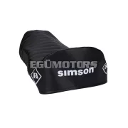 Üléshuzat fekete, steppelt, logóval, Simson S51, S53, S70 Enduro