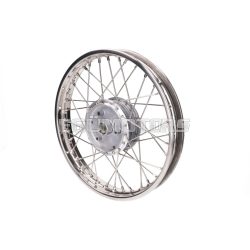   spoke wheel 1.60 x 16 inch stainless steel for Simson KR51/1, KR51/2 Schwalbe, S50, S51, S53, S70, S83, SR4-1 Spatz, SR4-2 Star, SR4-3 Sperber, SR4-4 Habicht, Duo