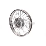 Küllős kerék 1.60 x 16 hüvelyk, rozsdamentes acél, Simson KR51/1, KR51/2 Schwalbe, S50, S51, S53, S70, S83, SR4-1 Spatz, SR4-2 Star, SR4-3 Sperber, SR4-4 Habicht, Duo