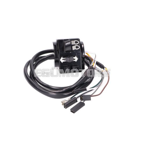 Bal oldali kapcsolóegység kábelköteggel, Simson S51, S53, S70, S83, SR50, SR80