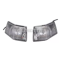   Hátsó index lámpa készlet, komplett, fehér, Vespa PX 125-200, Vespa T5