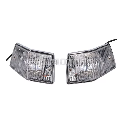 Hátsó index lámpa készlet, komplett, fehér, Vespa PX 125-200, Vespa T5