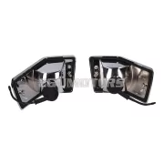 Hátsó index lámpa készlet, komplett, fehér, Vespa PX 125-200, Vespa T5