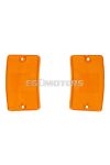 front turn signal lens set complete for Vespa PK 50, 125, Vespa N, Vespa V