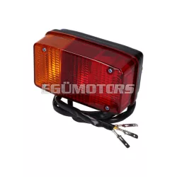   Hátsó lámpa komplett kábelköteggel, Vespa APE P50, CAR, APE 400, 401, 501, 601