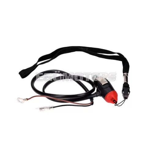 Leállító kapcsoló / leállító gomb, mágneses, kormányra szereléshez