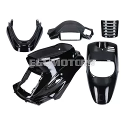   TNT idom készlet fekete metál, 5 részes, MBK Booster (2004-ig), Yamaha BWS (2004-ig)