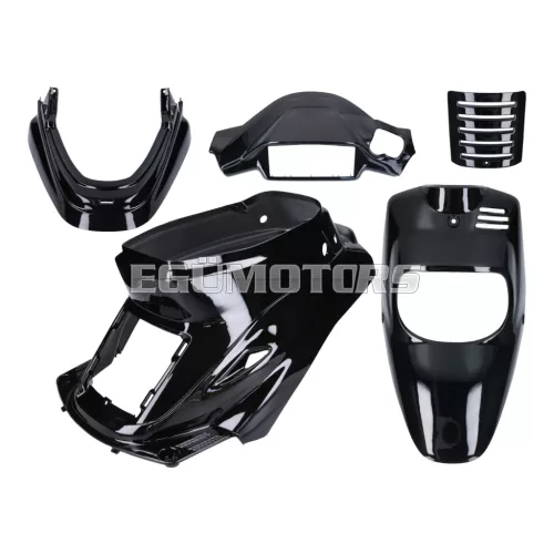 TNT idom készlet fekete metál, 5 részes, MBK Booster (2004-ig), Yamaha BWS (2004-ig)