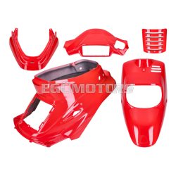   fairing kit red 5-part for MBK Booster -2004, Yamaha BWS -2004