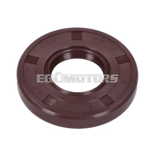 oil seal FKM TCK 22x47x7mm brown for Simson S50, SR4-1, SR4-2, SR4-3, SR4-4, KR51/1 Schwalbe, Star, Sperber, Spatz, Habicht