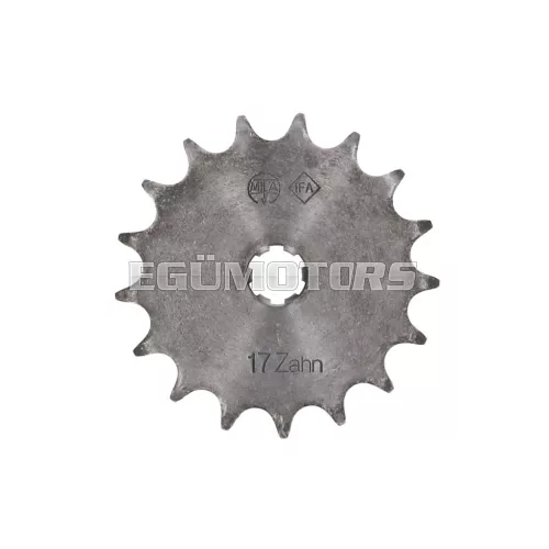 Lánckerék 17 fog, régi típus, Simson KR51 - KR51/1 Schwalbe [M53, M53/1]