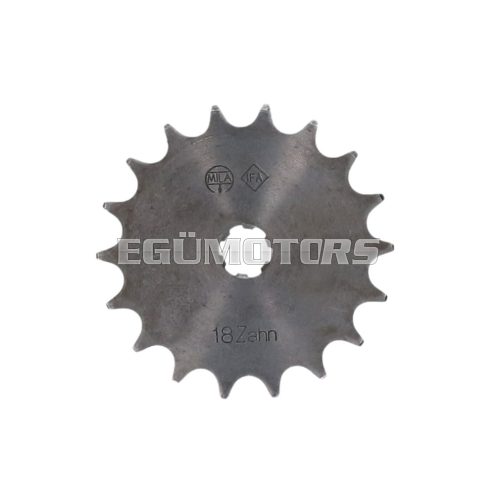 sprocket 18 tooth old type for Simson S50, SR4-1, SR4-2, SR4-3, SR4-4 KR50/1, KR51/1 Schwalbe, Star, Sperber, Spatz, Habicht