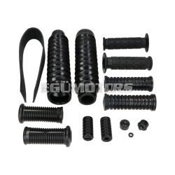   frame, gearshift, kick starter, handlebar, front fork rubber parts set 14-piece for Simson S50, S51, S70