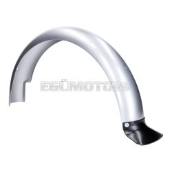   rear fender / mudguard silver powder-coated incl. mudflap for Simson S50, S51, S70