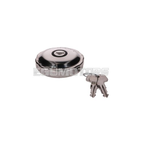 fuel tank cap chromed (w/ lock) for Simson S50, S51, SR50, Schwalbe, Sperber, Spatz, Star