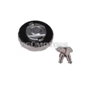 Üzemanyagtartály kupak krómozott (zárral), Simson S50, S51, SR50, Schwalbe, Sperber, Spatz, Star