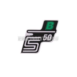 logo foil / sticker S50 B green for Simson S50