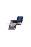 logo foil / sticker S50 B blue for Simson S50