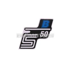 logo foil / sticker S50 B blue for Simson S50