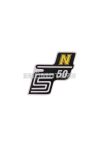 logo foil / sticker S50 N yellow for Simson S50