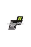 logo foil / sticker S50 N neon yellow for Simson S50