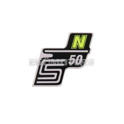 logo foil / sticker S50 N neon yellow for Simson S50