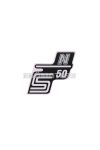 logo foil / sticker S50 N silver for Simson S50