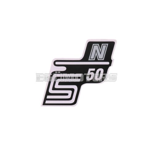 logo foil / sticker S50 N silver for Simson S50