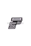 logo foil / sticker S51 Enduro silver for Simson S51