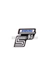 OEM Standard Logo fólia / matrica S51 Enduro kék, Simson S51