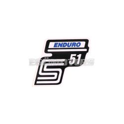 logo foil / sticker S51 Enduro blue for Simson S51