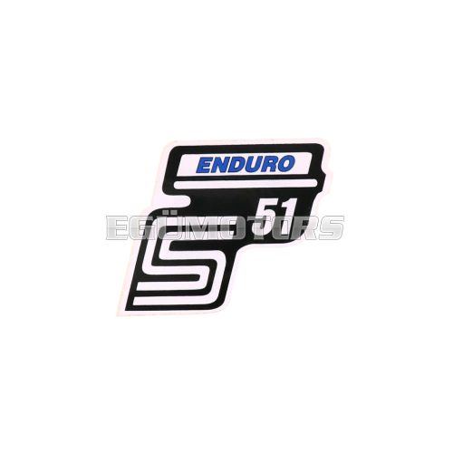 logo foil / sticker S51 Enduro blue for Simson S51