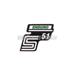 logo foil / sticker S51 Enduro green for Simson S51