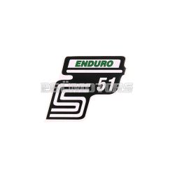   OEM Standard Logo fólia / matrica S51 Enduro zöld, Simson S51