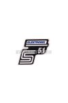 logo foil / sticker S51 Elektronik blue for Simson S51