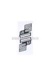 logo decal set S51 electronics foil / sticker silver for Simson S51